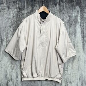DryJoys by FootJoy Men's Short Sleeve Golf Pullover Jacket Beige L